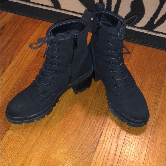 Forever 21 Shoes - Canvas Combat Boots